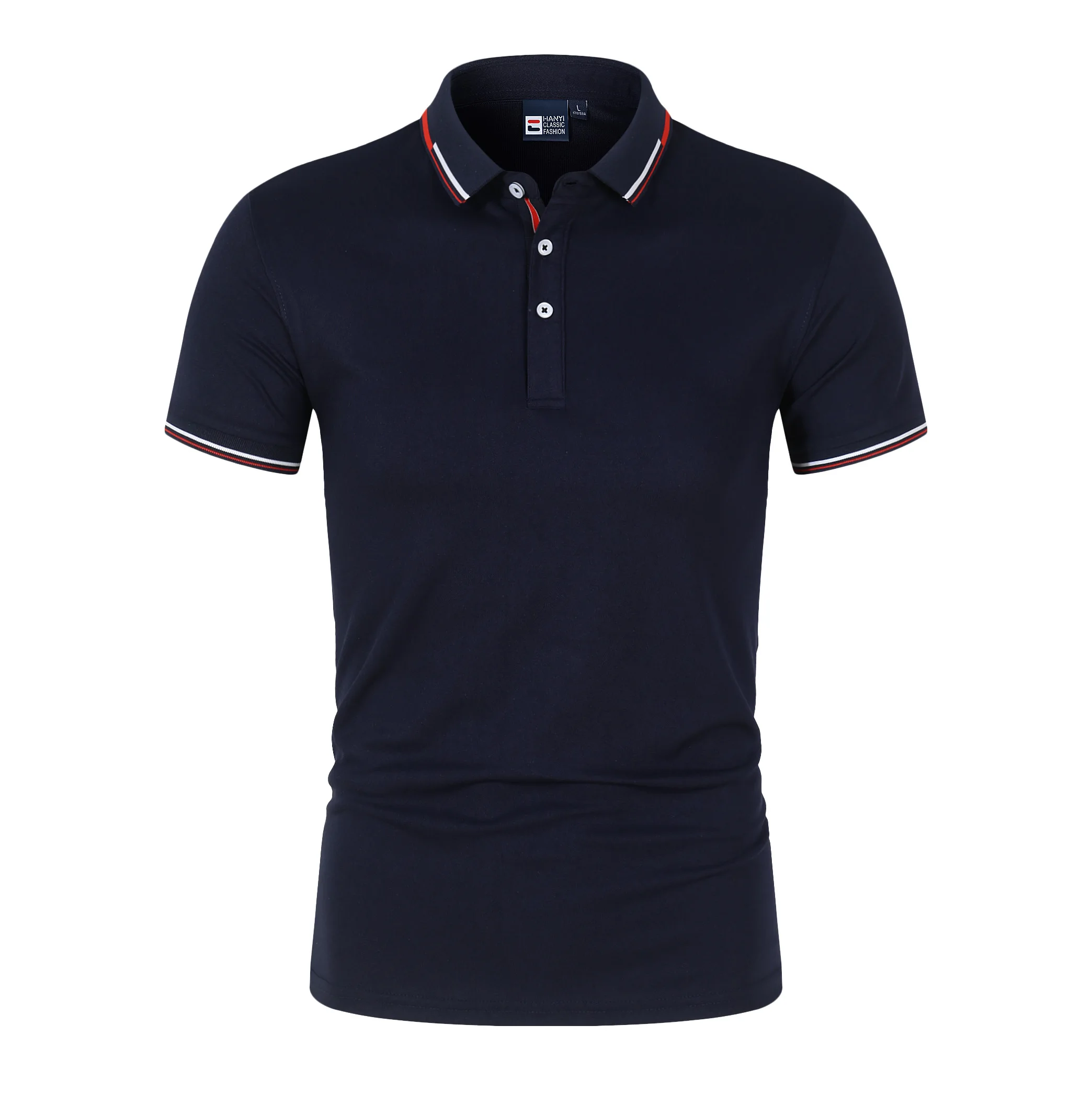 

Men's Solid Color Casual Fashion Short Sleeve Polo Shirt Summer Comfortable Top for Business And Leisure