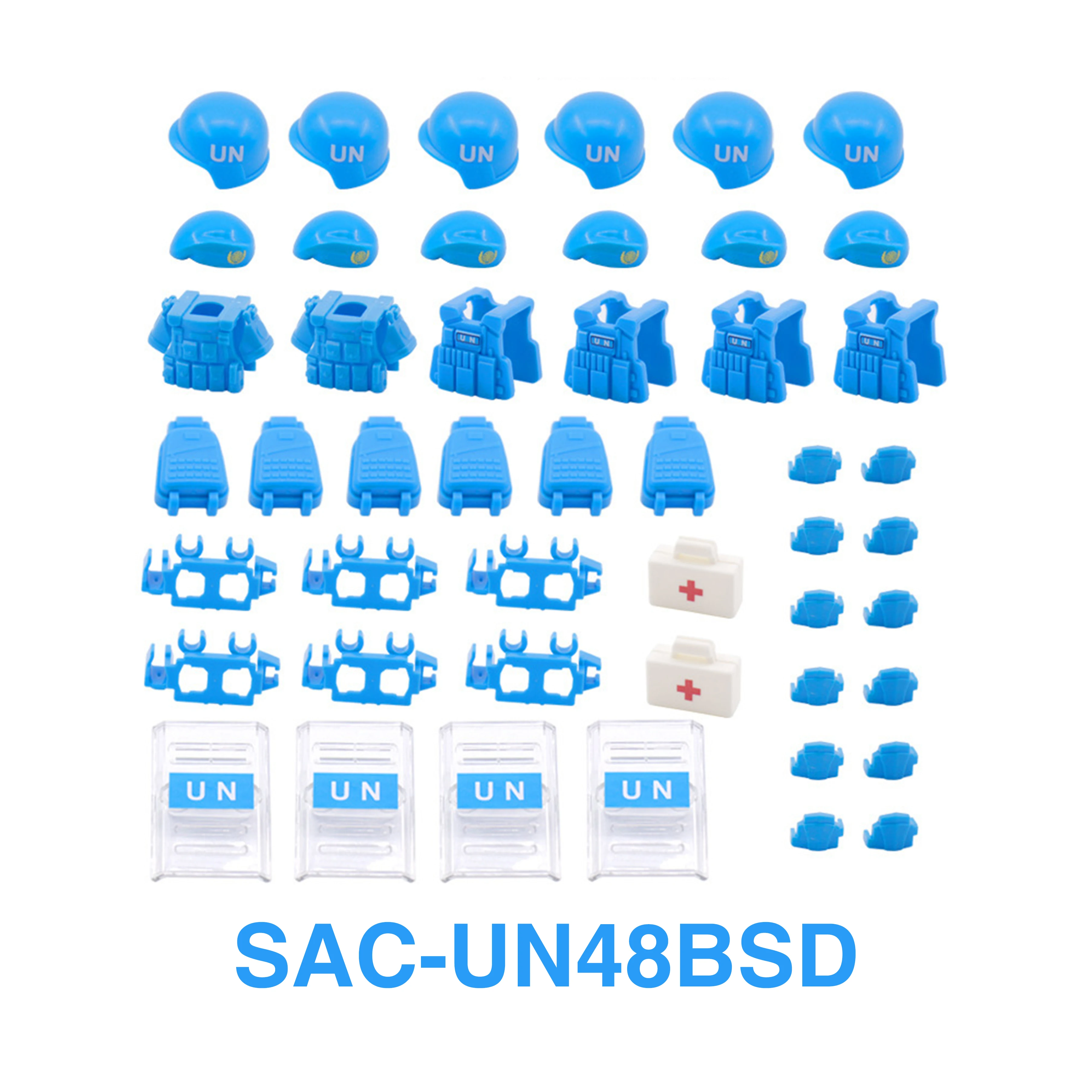 DIY FAST Helm Hut Nachtsicht Neoprenanzug Körper Rüstung Zubehör Soldat Militär WW2 Modell Baustein Ziegel Kind Kinder Spielzeug