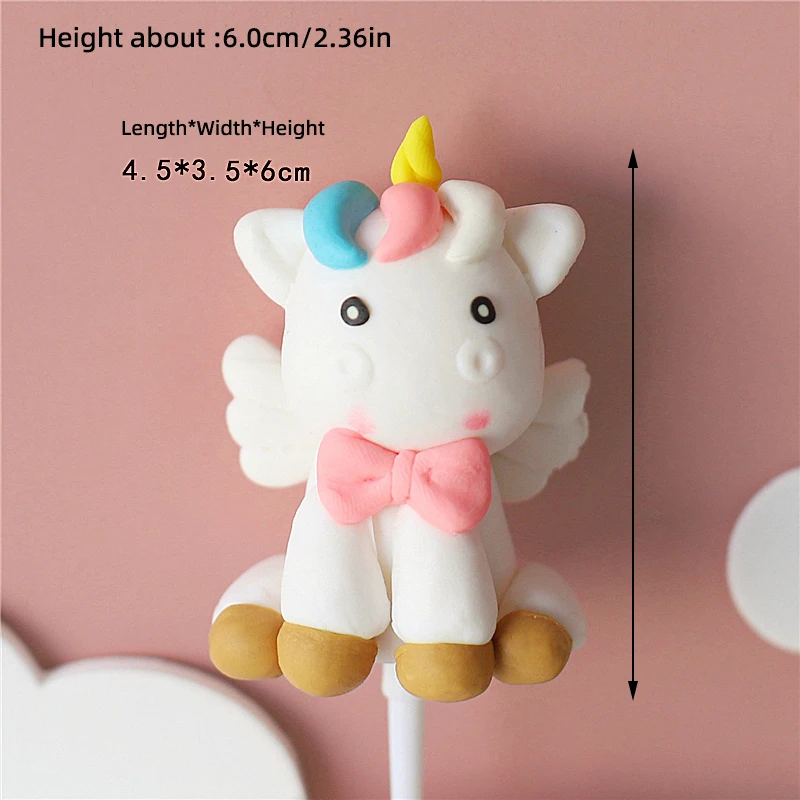 Kuchenaufsatz mit Einhorn-Motiv, alles Gute zum Geburtstag, Regenbogensterne, Mädchen-Geburtstag, Babyparty, Party-Kuchendekoration für den 16. Geburtstag des Mädchens – Detail 19