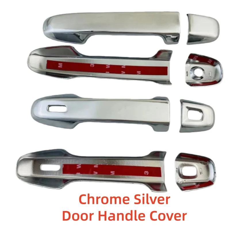 Chrome Retrofit Car Accessory Door Handle Bowl Covers Trim Paste Style For Toyota Alphard 30 2016 2017 2018 2019 2020 2021 2022