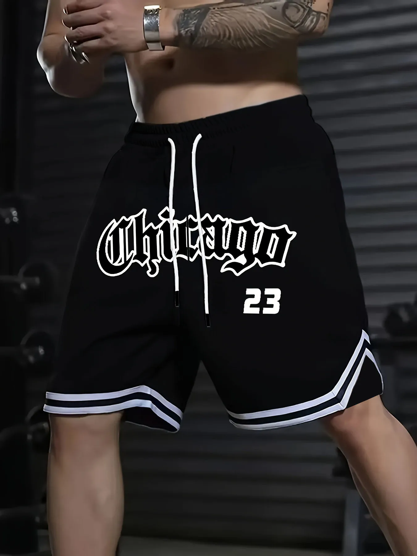 shorts-de-basquete-retro-fashion-chicago-23-gothic-script-de-secagem-rapida-sao-adequados-para-uso-diario-e-treino-y2k-moto