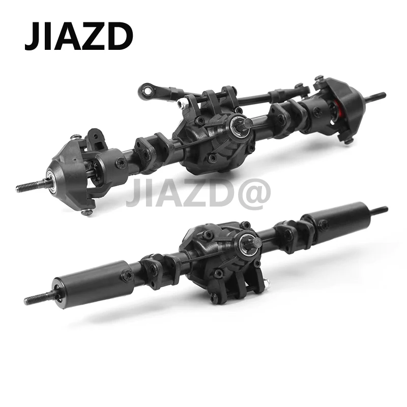 2pcs Front and Rear Straight Complete Axle for Axial SCX10 II 90046 1/10 RC Crawler Car Upgrade Parts