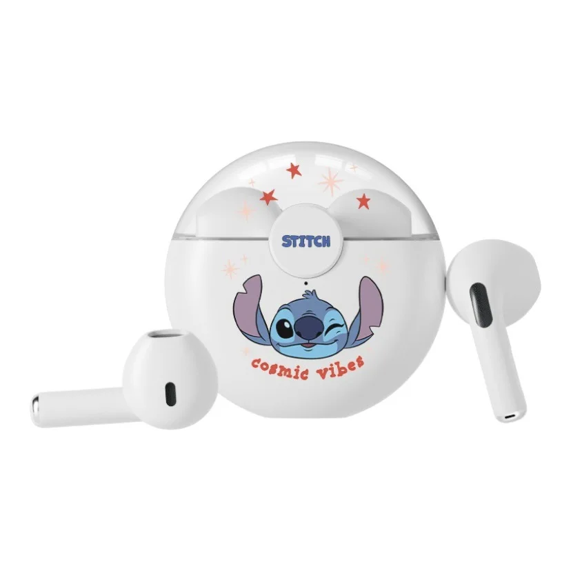 New Disney Q50 Stitch Angel Wireless Bluetooth 5.3 Earphones HiFi Surround Sound Headset Smart Touch Headphone Long Endurance