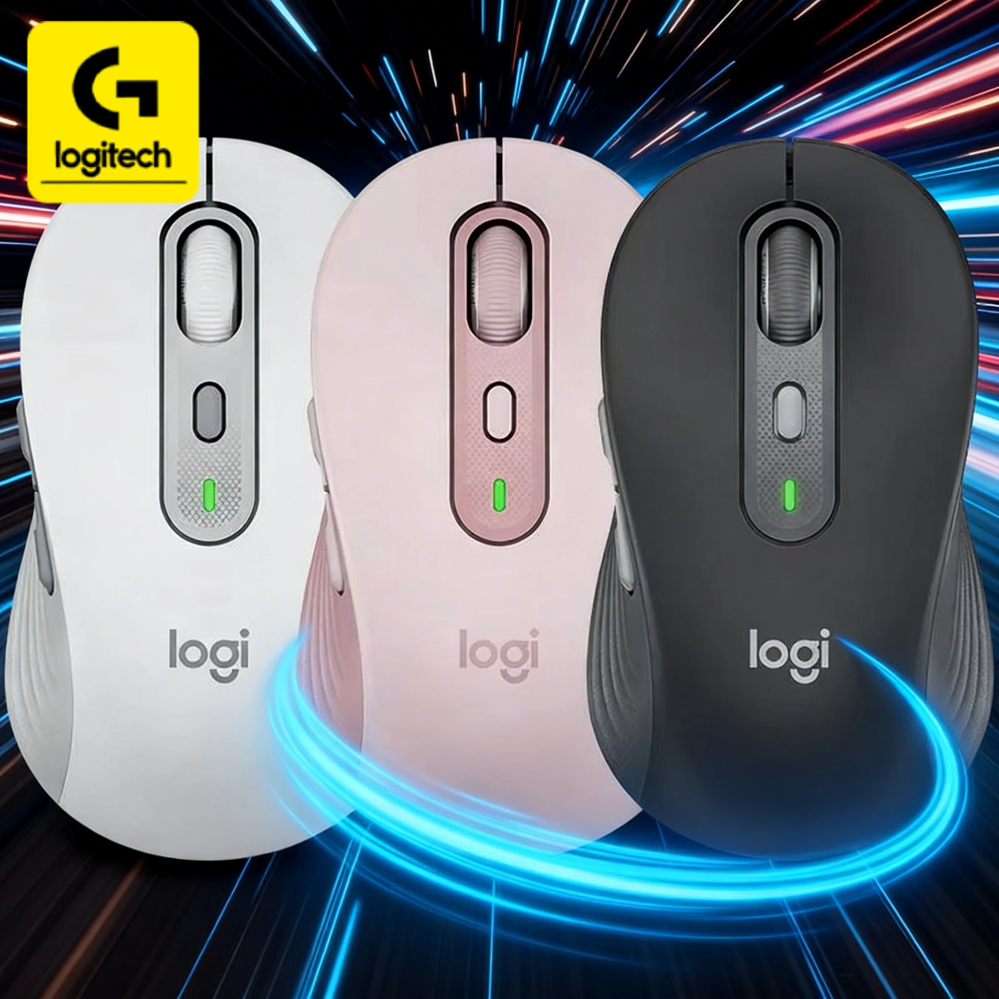 Logitech M750/M650L series mice feature silent Bluetooth design and a smart scroll wheel, making them an efficient choice for of