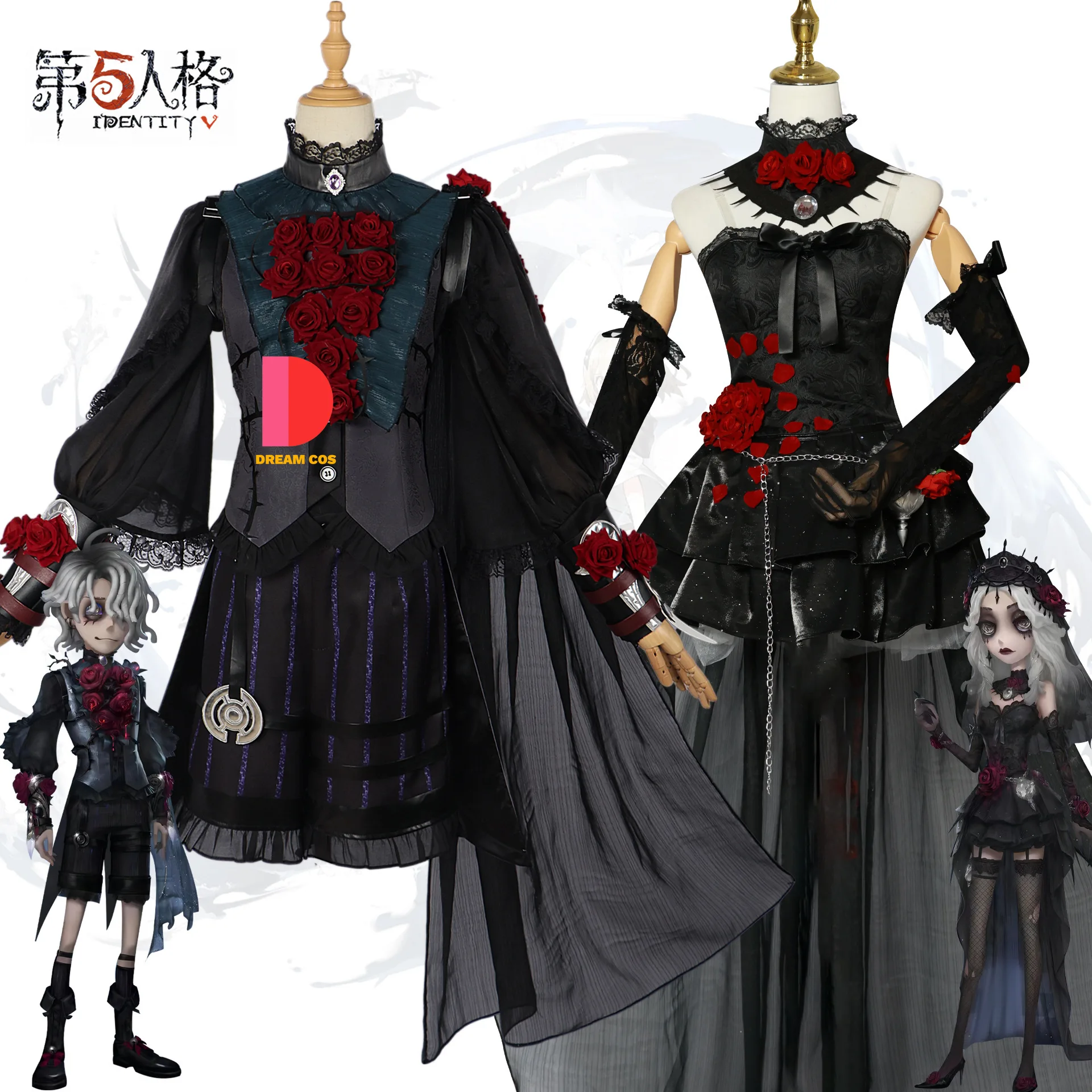 Identity V Psychologist Ada Mesmer Luminary Emile Cosplay Costume Everlasting Night Patient Halloween Party Outfit Series