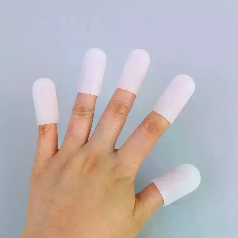 5/10Pcs Heat Resistant Silicone Finger Cots for Kitchen Anti Scalding Protection