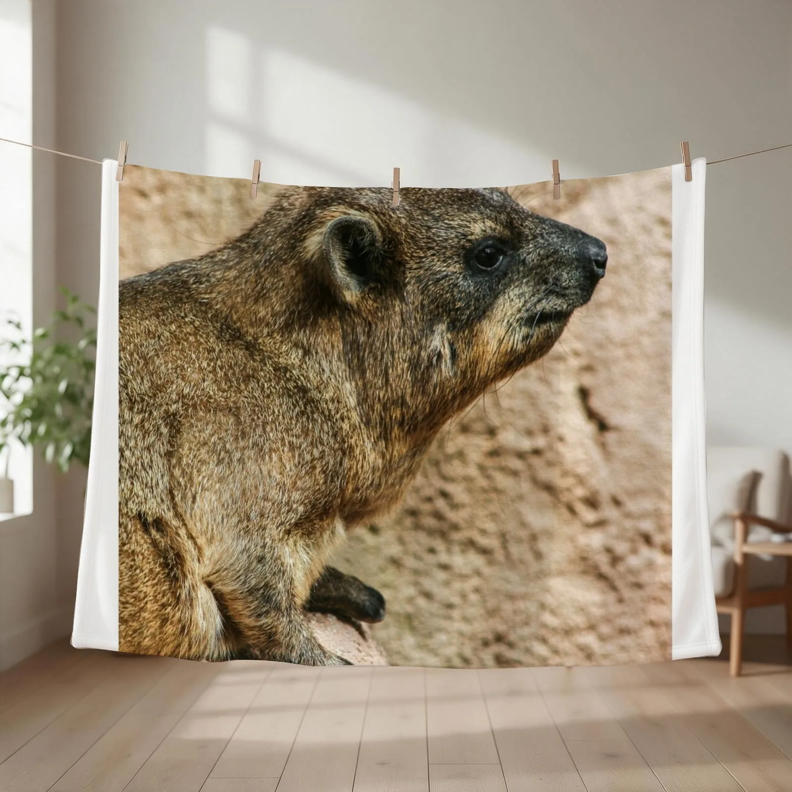 Rock hyrax Throw Blanket Extra Large Throw Luxury Designer Polar Plaid on the sofa Blankets