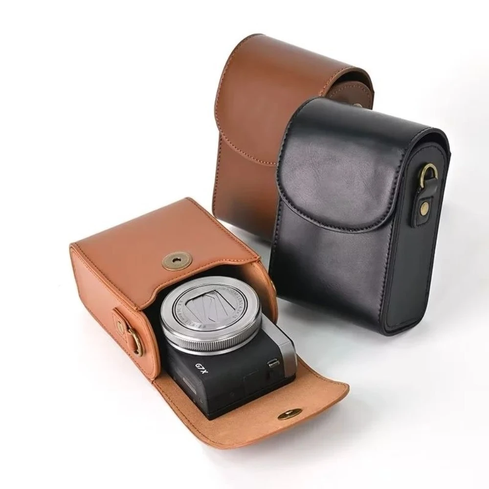 Camera Bag Protective case For Canon G7X3 G7X2 For Sony RX100M6 PU Leather Case For Panasonic LX10 ixus285 Shoulder camera bag