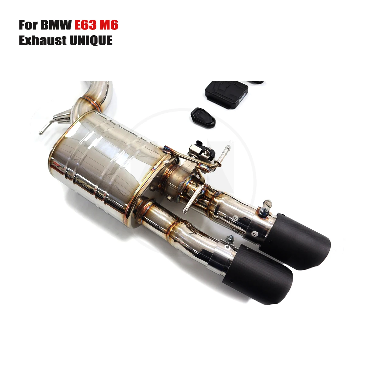 تصميمات فريدة من نوعها BMW E63 E64 M6 5.0L T304 نظام عادم صمام رياضي من الفولاذ المقاوم للصدأ