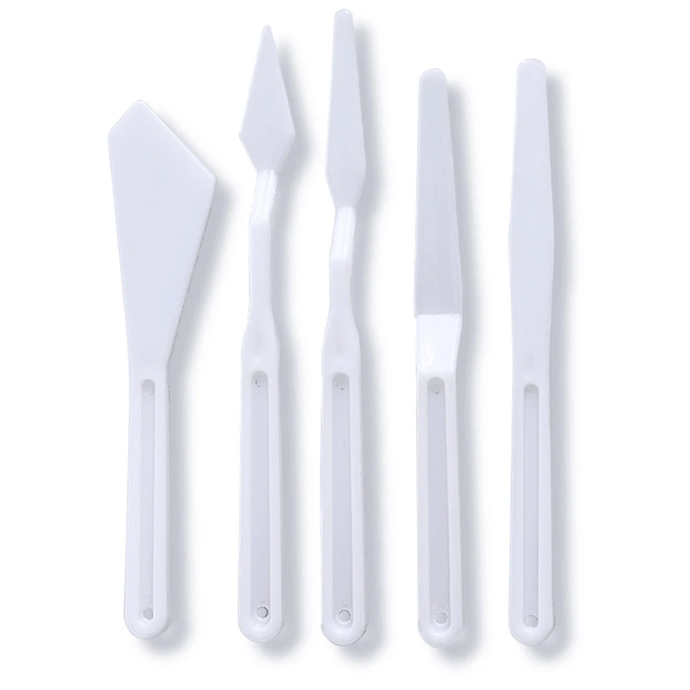 

25 Pcs Palette Knife Set Oil Painting Accessories Tool Paintbrush Spatula White