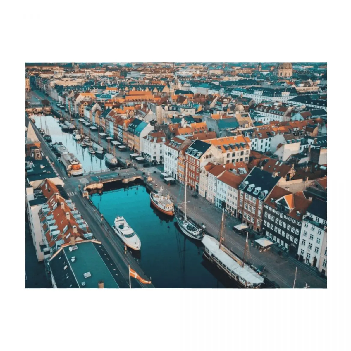 Копенгаген Столица Дании Плед Идеи подарков на День святого Валентина Фланелевые утяжеленные милые одеяла