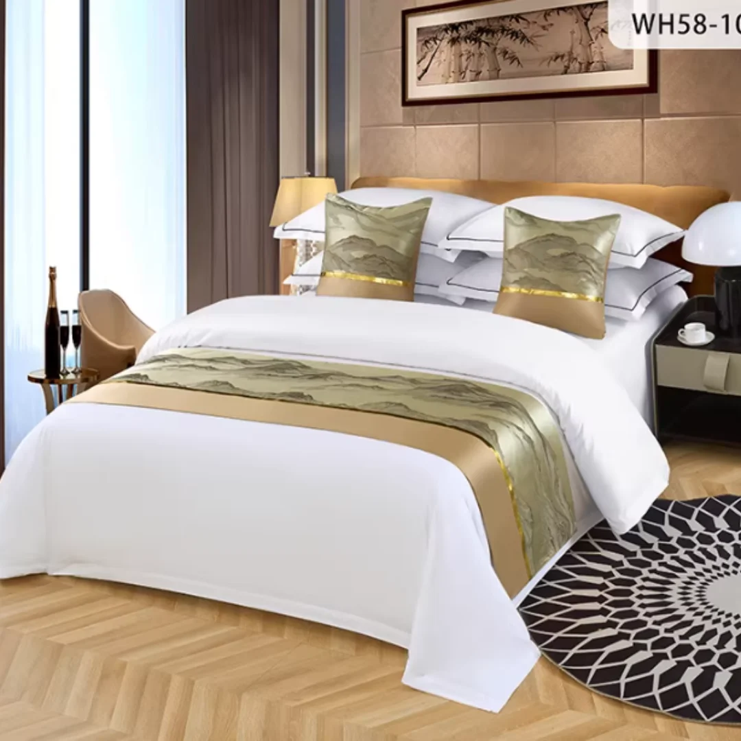 Bed Tail Cover Hotel-specific Homestay and Guesthouse Light Luxury High-end and Simple Bed Runner Bed Cover Bed Decoration