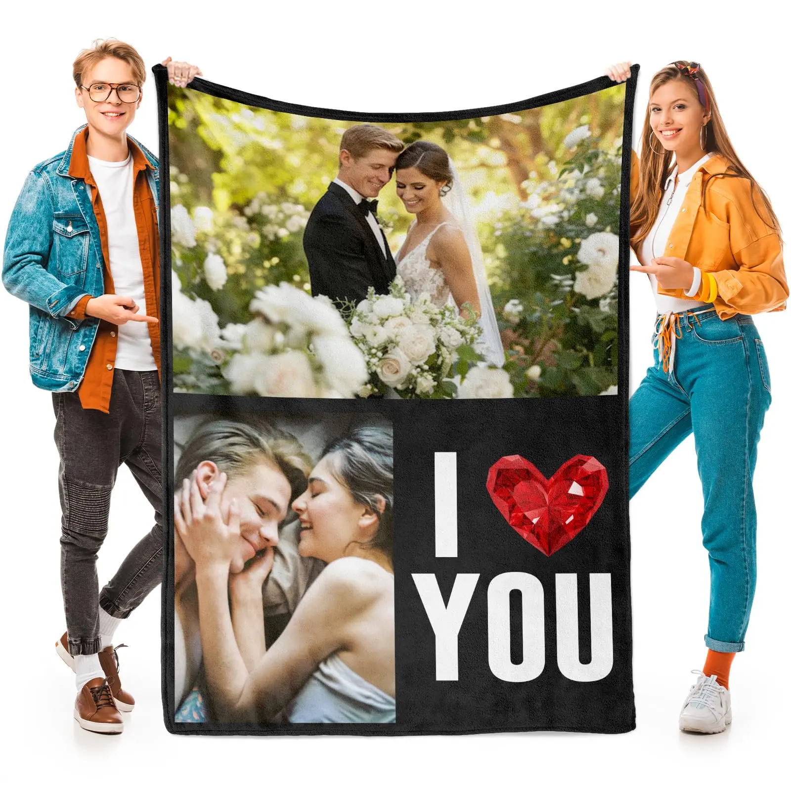 Custom Blankets with Photo, Personalized Blanket Using My Own Photo, Customized Blankets with Pictur #4
