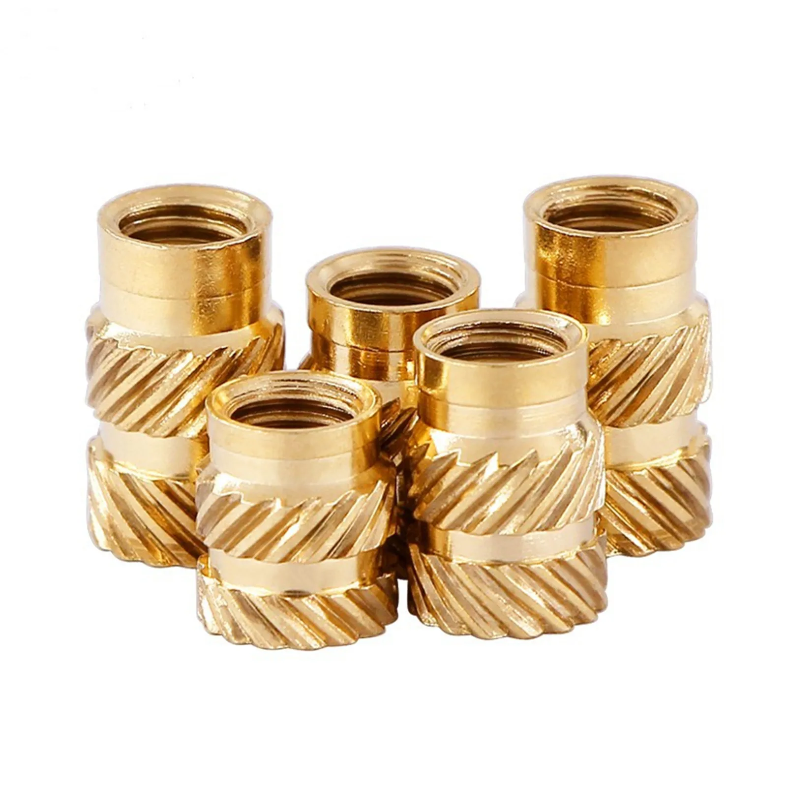 300Pcs Brass Threaded Inserts Heat Set Knurled Nuts M2-M6 Ultrasonic Embedment Kit for 3D Printer Plastic Parts Fastening