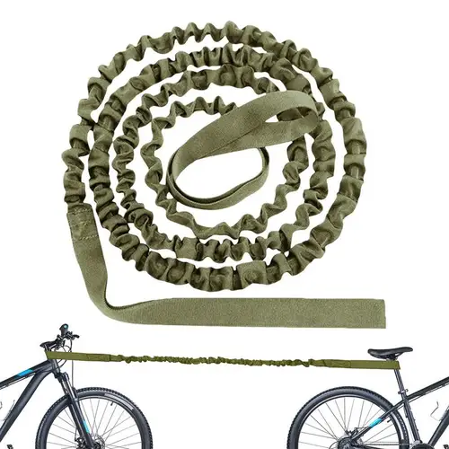 Imagen 1 del producto Cuerda de remolque de bicicleta para niños y adultos, correa elástica portátil para ciclismo al aire libre, MTB