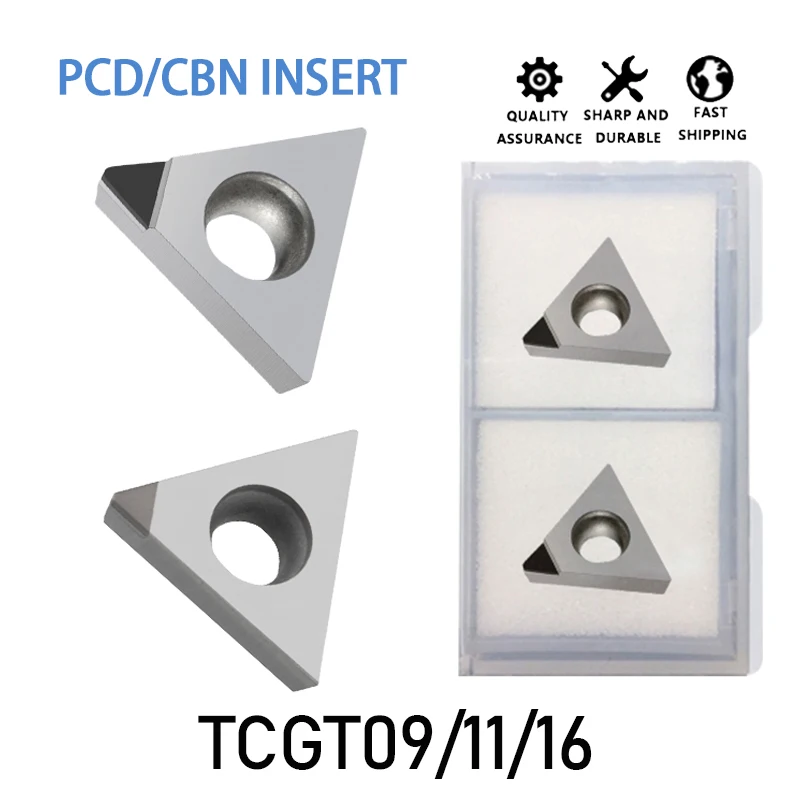 PCD CBN Diamant CNC-Einsätze TCGT zum Bearbeiten von Materialien wie Aluminium, Kupfer, Gusseisen und gehärteten Teilen – Detail 2