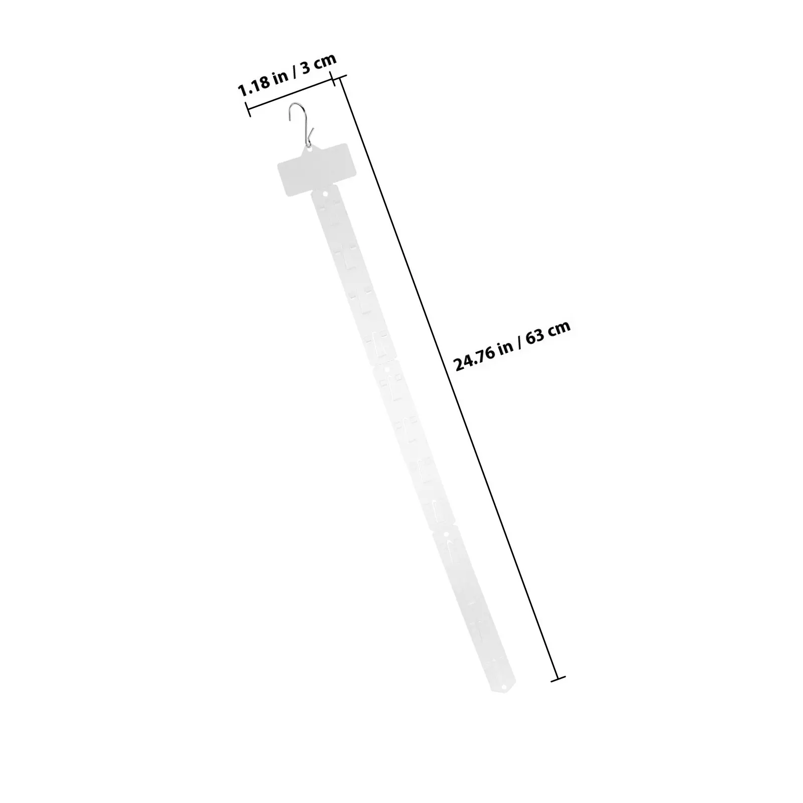 10Pcs Slim Hanging Merchandise Display Strips Retail Snack Organizer Supermarket Display Signs Foldable Label Holder
