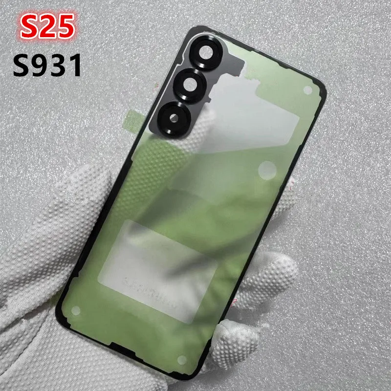 S938 S936 Housing For Samsung Galaxy S25 Ultra Plus Glass Matte Transparent Battery Back Cover Repair Rear Case + Camera Lens