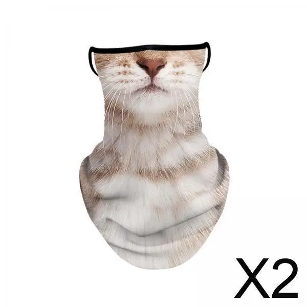 

Outdoor Sun Protection Face Mask Breathable Earloop Neck Gaiter Scarf for Cycling and Hiking