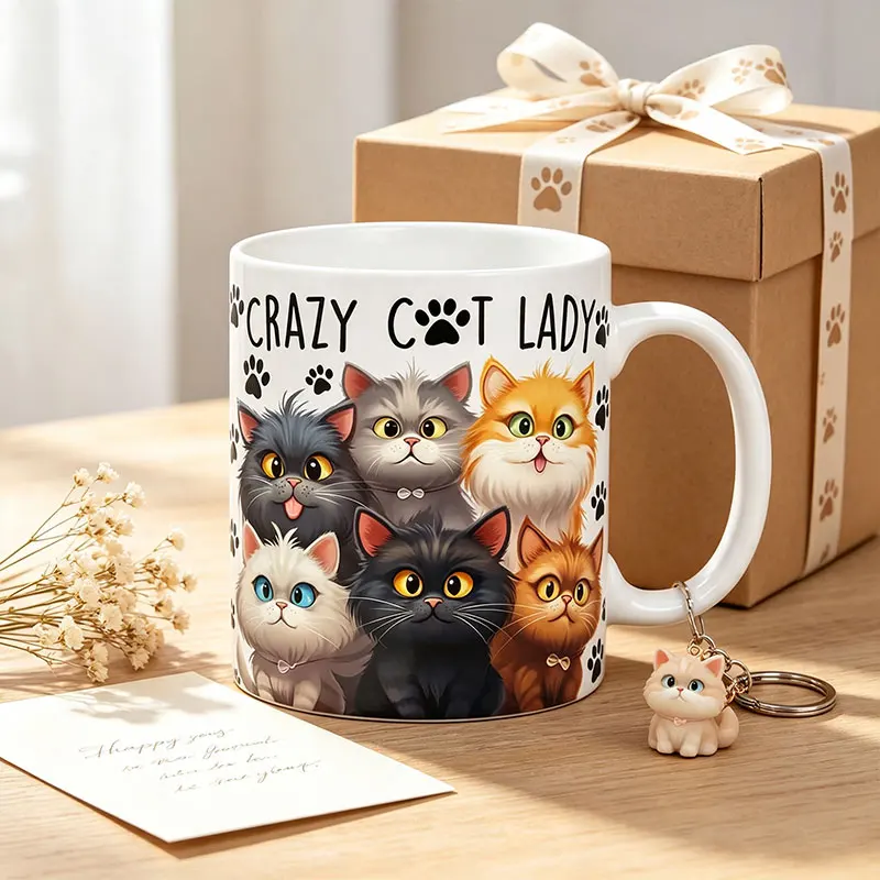 11-Ounce Ceramic Coffee Mug, Water Cup, Summer and Winter Beverage Mug, 