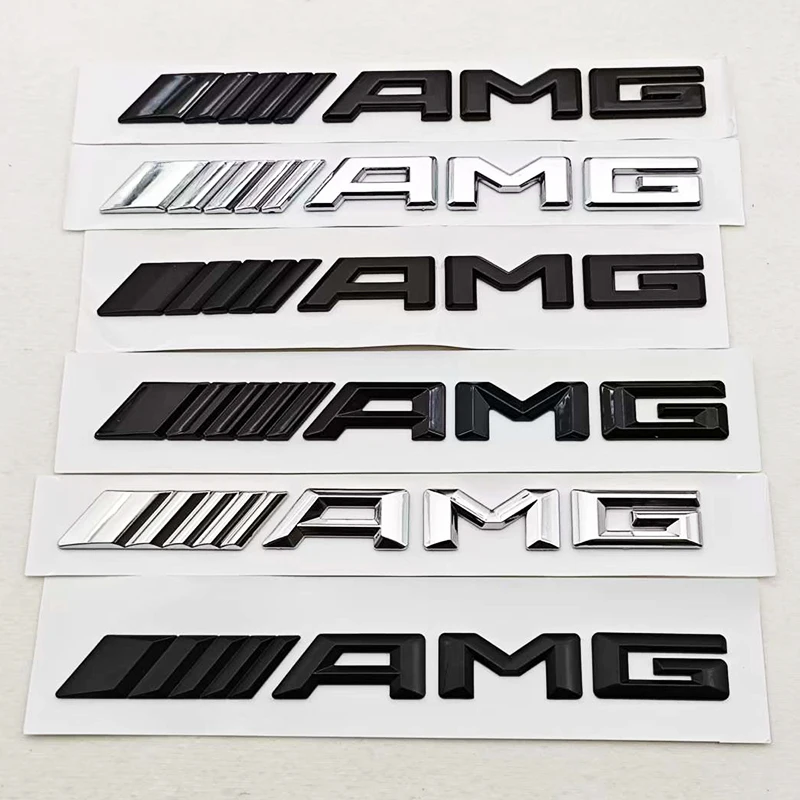 

3D ABS Car Letters Logo AMG Badge Rear Trunk Emblem Sticker For Mercedes Benz AMG A B C E G W211 W203 W204 W210 W124 Accessories