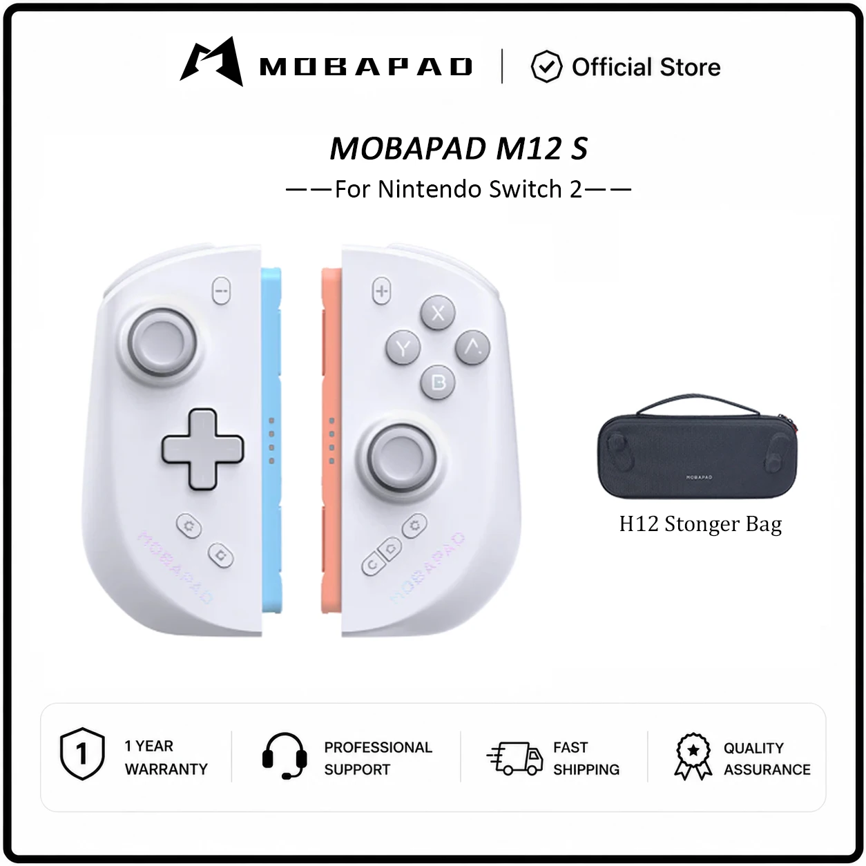 MOBAPAD M12 HD / M12 S Wireless Joypad for Nintendo Switch 2 With TMR Joystick Mechanical Buttons Remap Macro Gamepad image 3