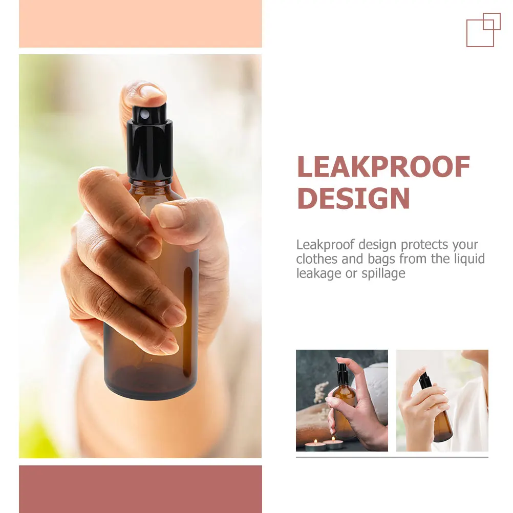 

12Pcs Travel Spray Bottles Glass Essential Oil Leakproof Lightweight Sub Bottles Refillable Portable Mist Containers