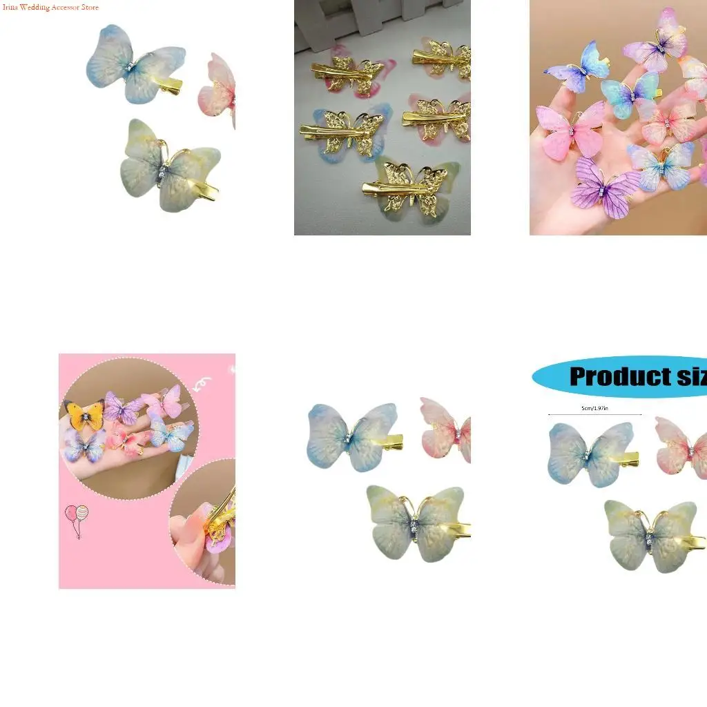 G92D Glitter Hair Clip Metal For Low Buns Updos Hair Accessory Strong Barrettes