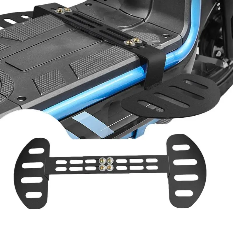 Front Footrest for Motorcycle and Scooter, Adjustable Spare Part, Sturdy Anti-Slip Electric Bike Upgrade Accessory