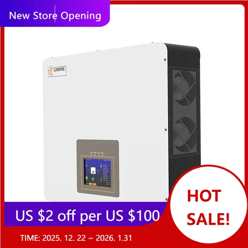 

Lumentree 6.6KW Hybrid Inverter With2 MPPT Touch Screen WiFi Bluetooth Function Max Parallel 6sets Solar Inverter