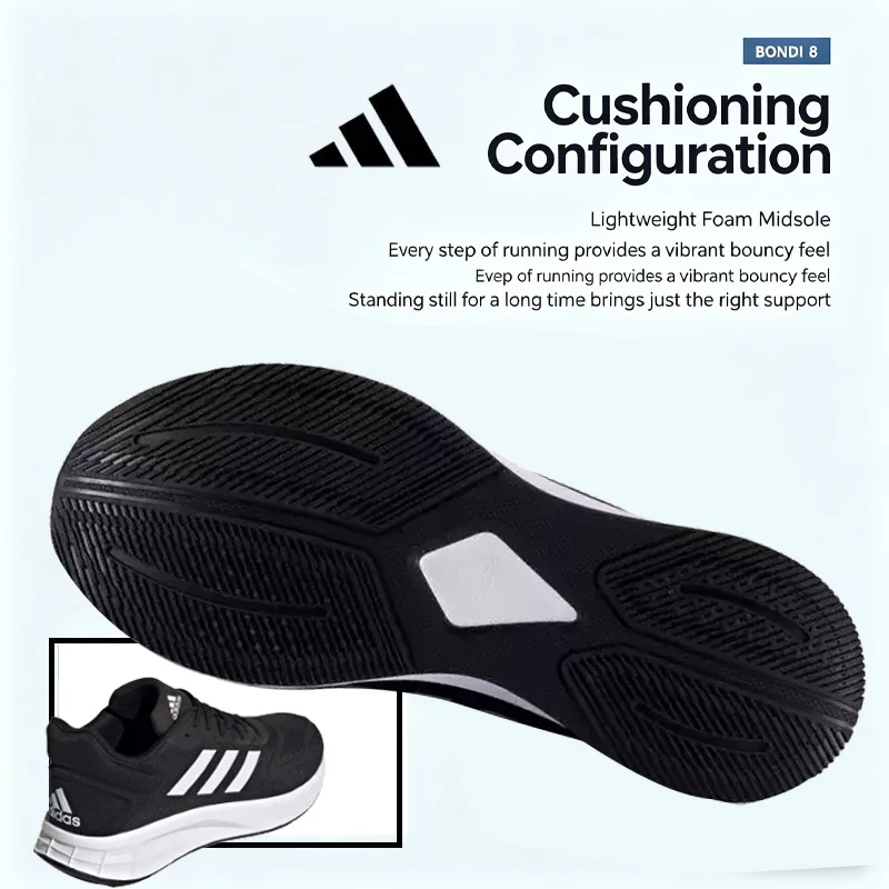 Adidas Vomero 18 Men's Shock Absorbing Anti-slip LIGHTMOTIONComfortable Versatile Low-top  Casual Running Shoes IM6676-104
