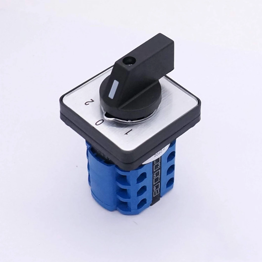 ABILKEEN 1-0-2 Three Gears Rotary Knob CAM Switch MAX440V 20A Power Conversion Switch 12Pin Terminal Universal Changeover Switch
