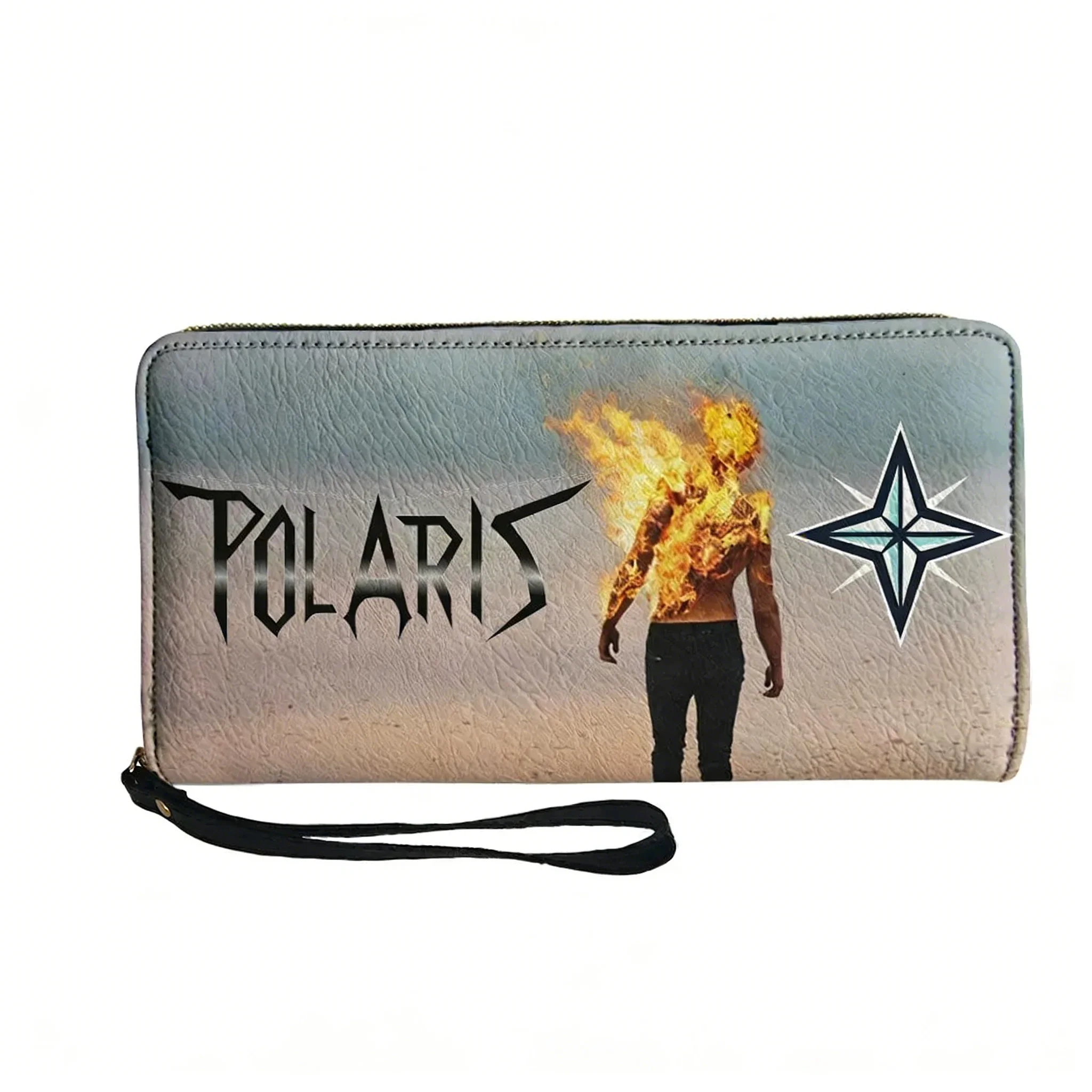 

Кошелек-портмоне Polaris Australian Band на заказ, мужской, женский, подростковый, на молнии, длинный, с двойным принтом, портативный, подарочная сумка-кошелек