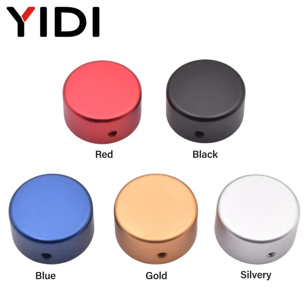 

5/10pcs 9 Pin Guitar Effect Pedal Button 3PDT Footswitch Latching Stomp Foot Switch Nail Cap Red Gold Alloy Protection Cover
