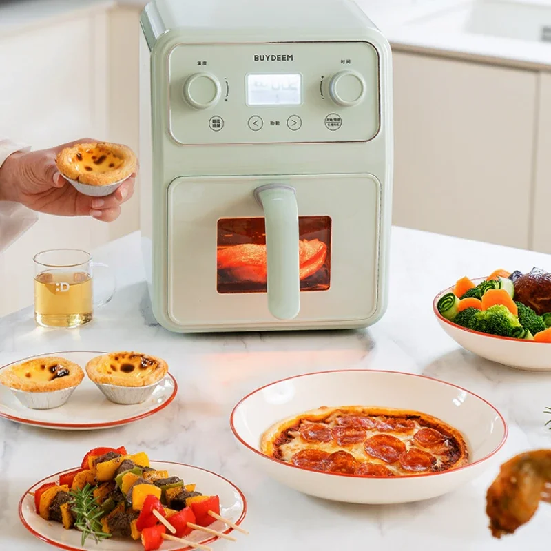 Air Fryer Function Home Metal Liner Healthy Cooking Visual Large Capacity Quick Heating French Fries Fried Chicken 220V