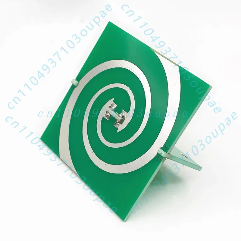 2.4-5.8GHz UWB 5W Equiangular Spiral Antenna Circular Polarization Ultra Wideband Aerial For Wireless RF Communication