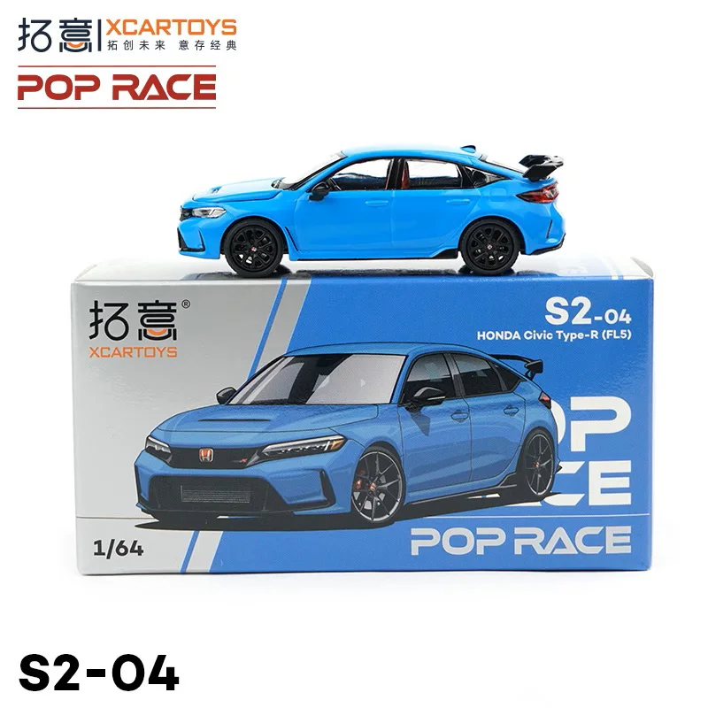 XCarToys X POP RACE 1:64 Civia Type-R(FL5)-BOOST BLUE PEARL Diecast Model Car