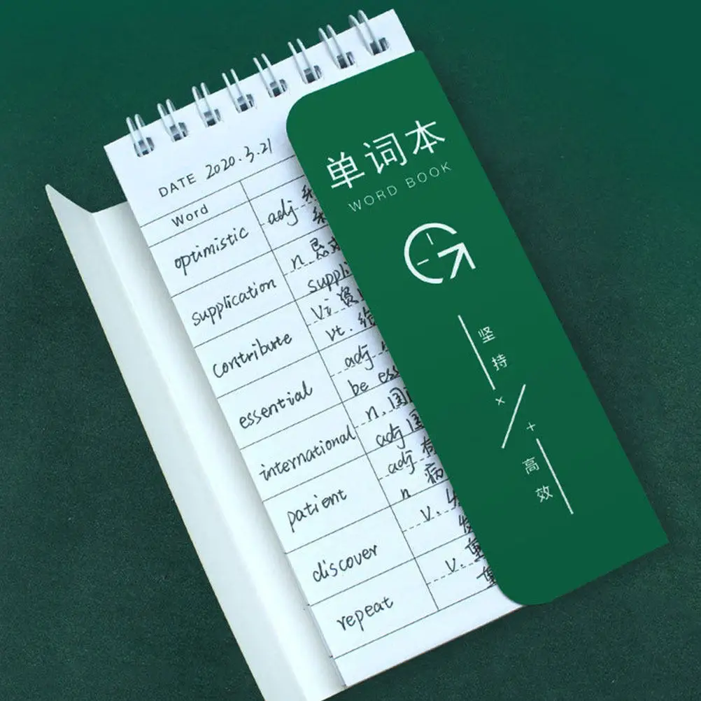 3Pcs Creative Vocabulary Writing Notepad Lightweight Pocket Notepad for Students English Learning Project