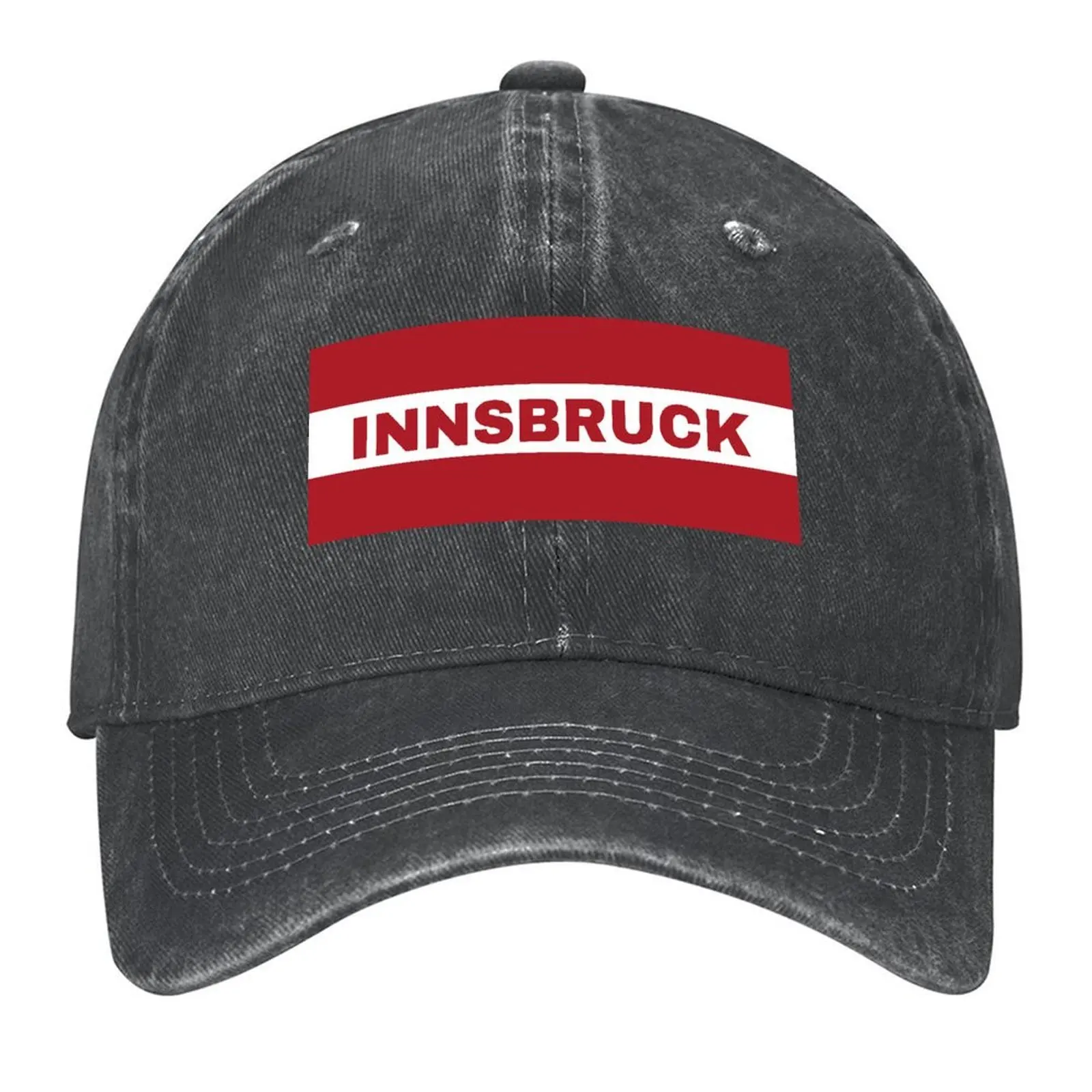 

Innsbruck City in Austrian Flag Baseball Cap Gentleman Hat custom Hat tactical cap Winter hat For Men Women's