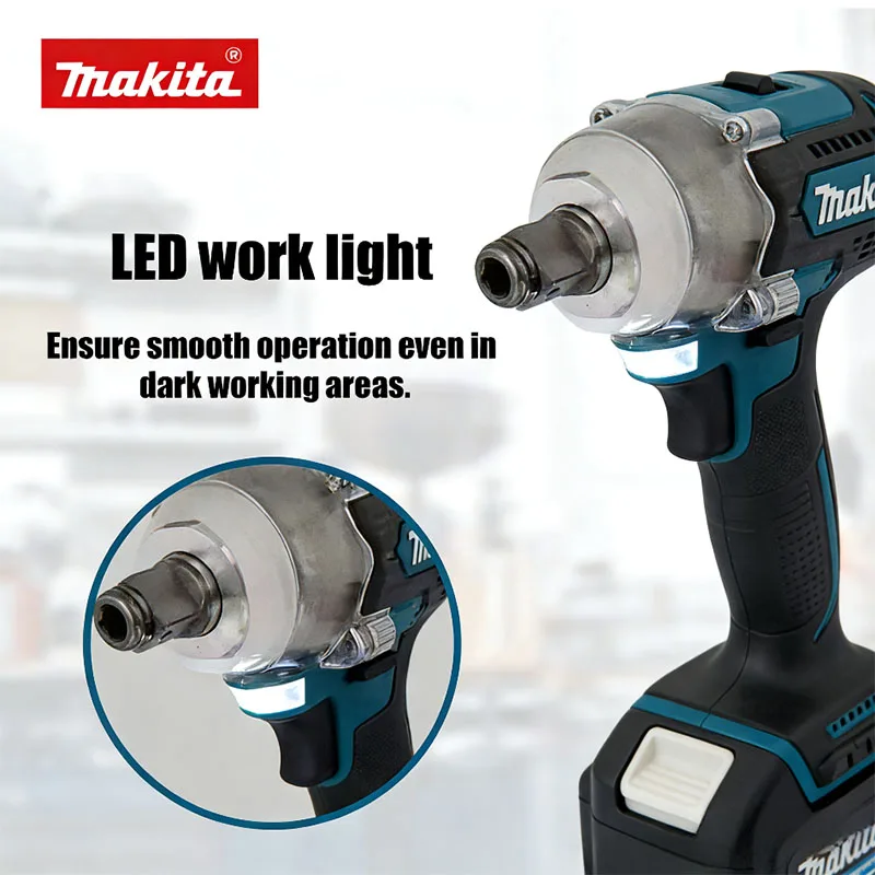 Makita DTW300 18V Brushless Cordless Wrench High Torque 330Nm Lithium-ion Auto Repair Tool for Tire Removal