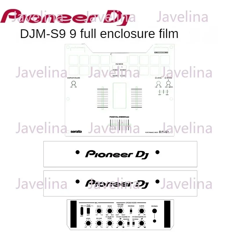 2024 New DJM-S9 mixer stickers with multiple colors optional panel, surround anti-scratch and anti-protective S9 film in stock