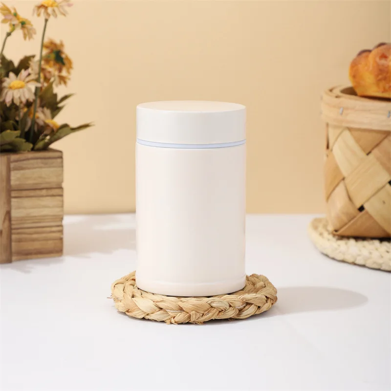 

Portable Stainless Thermos Flask PC Material Lunch with Vacuum Insulated Food Jar Outdoor Lunch Food Container