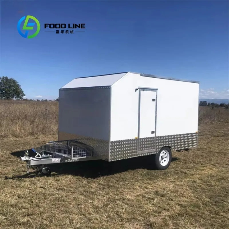 Customize Aluminum Single Axle Mobile Pet Dog Grooming Trailer Enclosed Waterproof Outdoor Mobile Salon Work Trailer