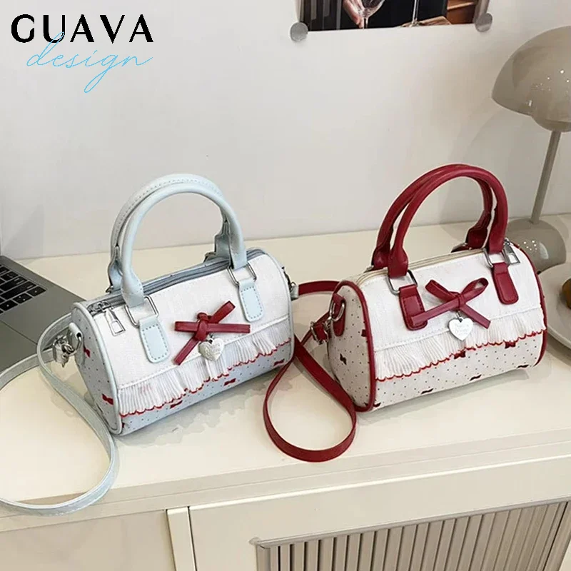 حقيبة يد نسائية حلوة منقطة حقيبة كتف عصرية ذات سعة كبيرة حقيبة يد كروس للركاب حقيبة تسوق كاجوال