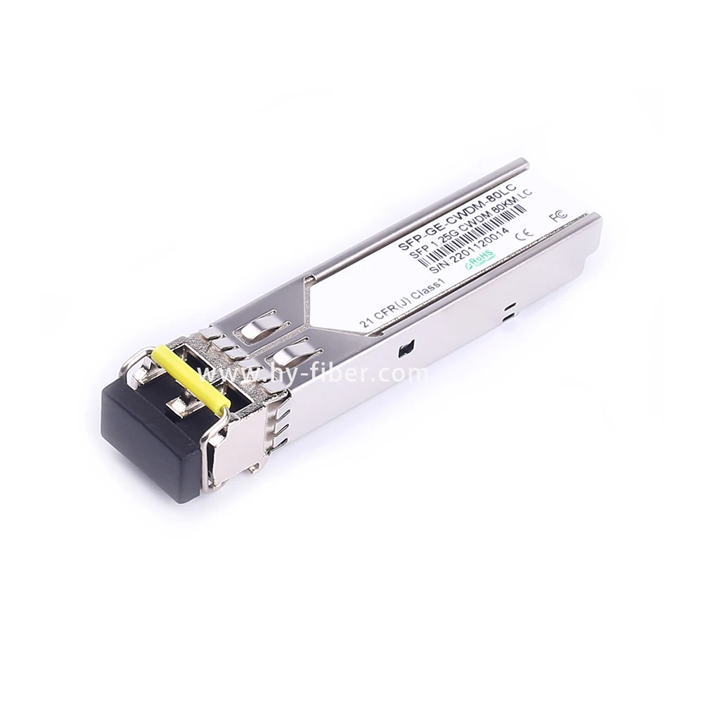 

1.25Gbps CWDM SFP Transceiver Duplex LC Port 80km Single Mode 1 Pair