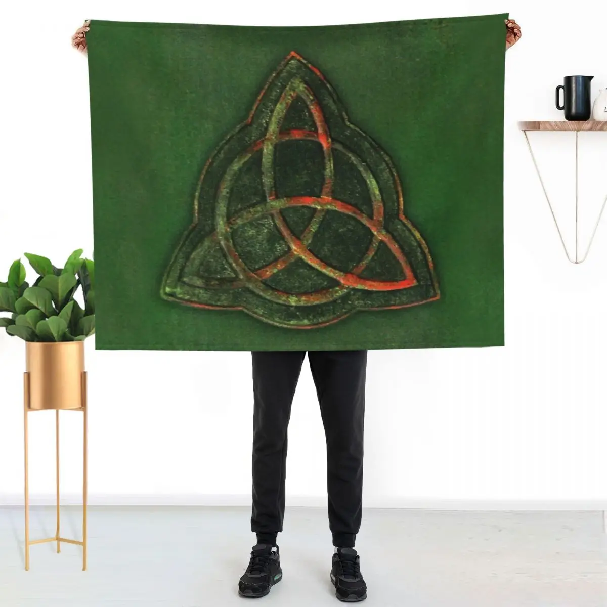 Book of Shadows - Charmed Triquetra Design Throw Blanket For Baby Blankets For Bed Thermal Soft Winter beds Beach Blankets