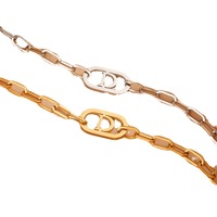 2025 new The design of the letter D women's bracelet is in an ins cold style with a minimalist European and American look