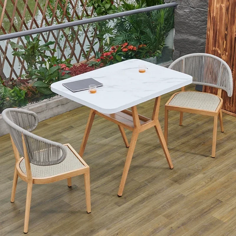 

Outdoor Furniture Terrace Couch Set Patio Rocking Chairs Large Garden Lounge Chair Sofa Bamboo Balcony Portable Folding Stool