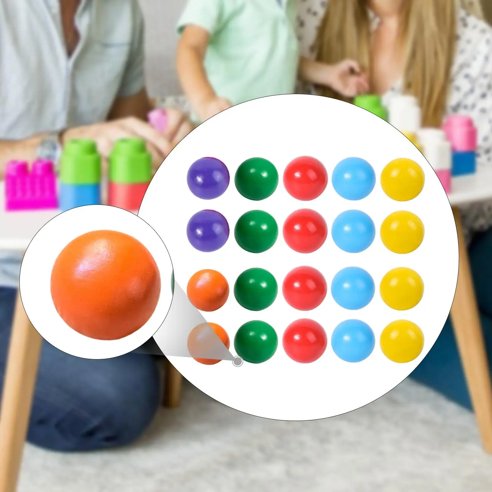 Boules en bois arc-en-ciel, jouets de comptage, matériaux d'apprentissage préscolaire, 10 pièces