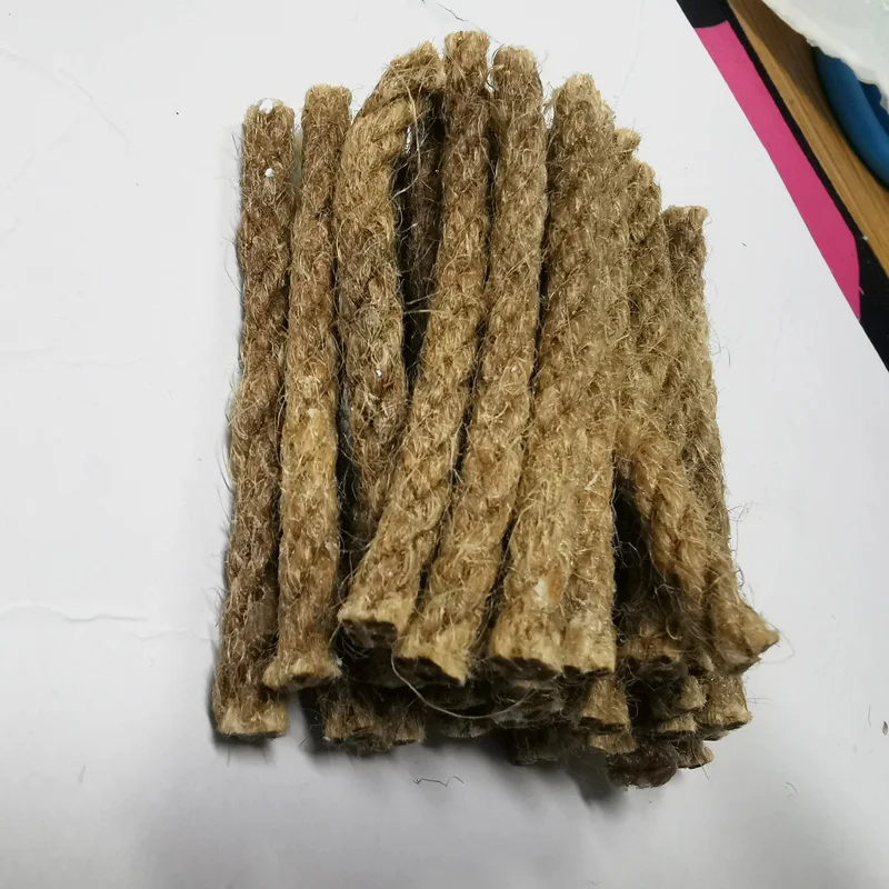 Outdoor Mini Wax Hemp Rope Portable Fire Starter Camping Survival Practical Waterproof Props Campfire,BBQ,Fireplace